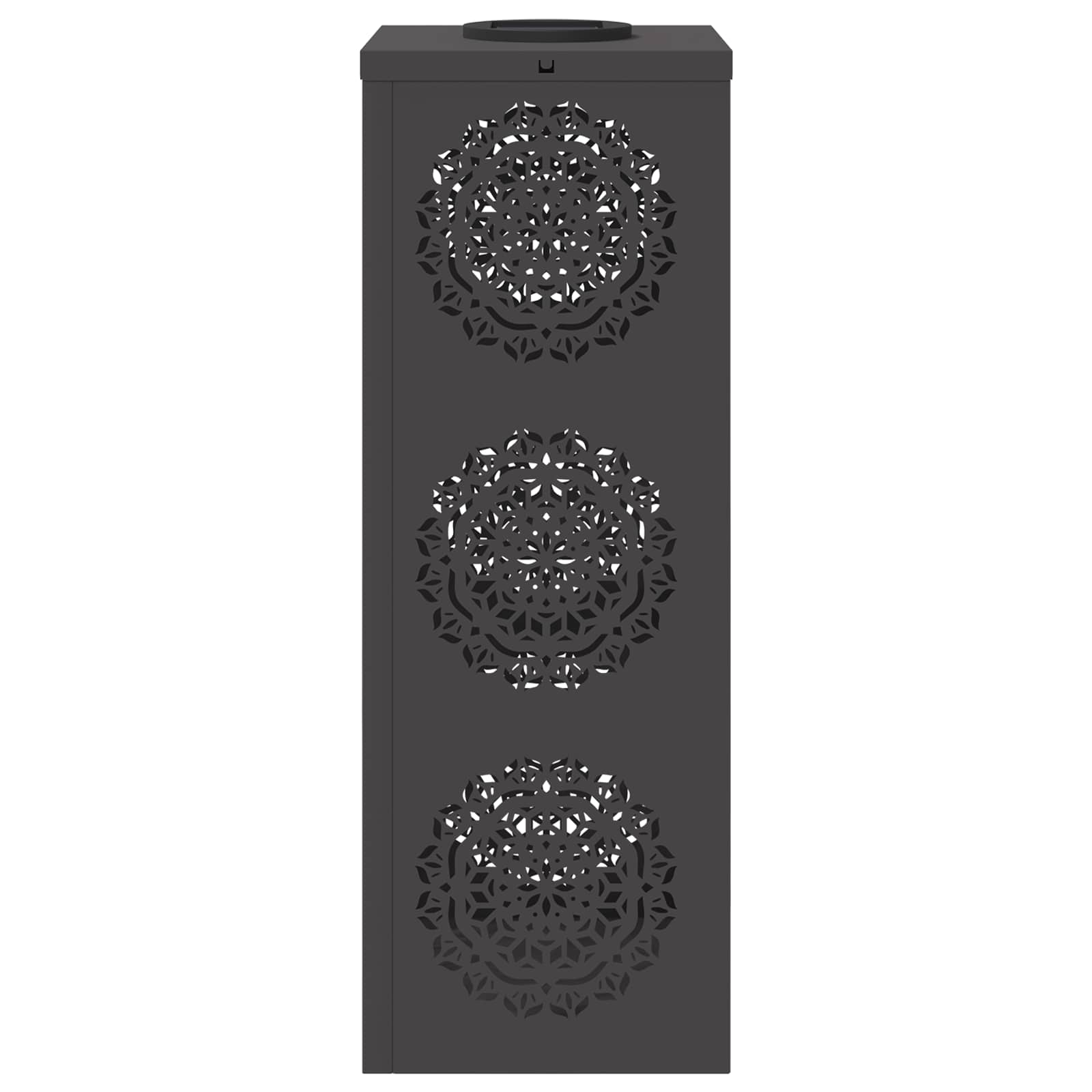 Faro LED solare per sentieri 2 pcs Nero 879779