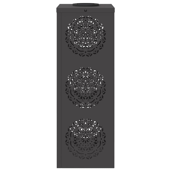 Faro LED solare per sentieri 2 pcs Nero 879779