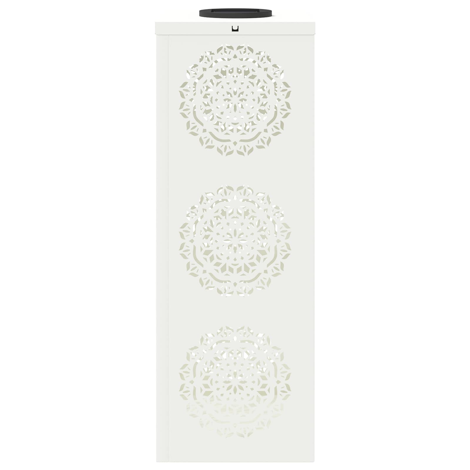 Faro LED solare per sentieri 2 pcs Bianco 879780