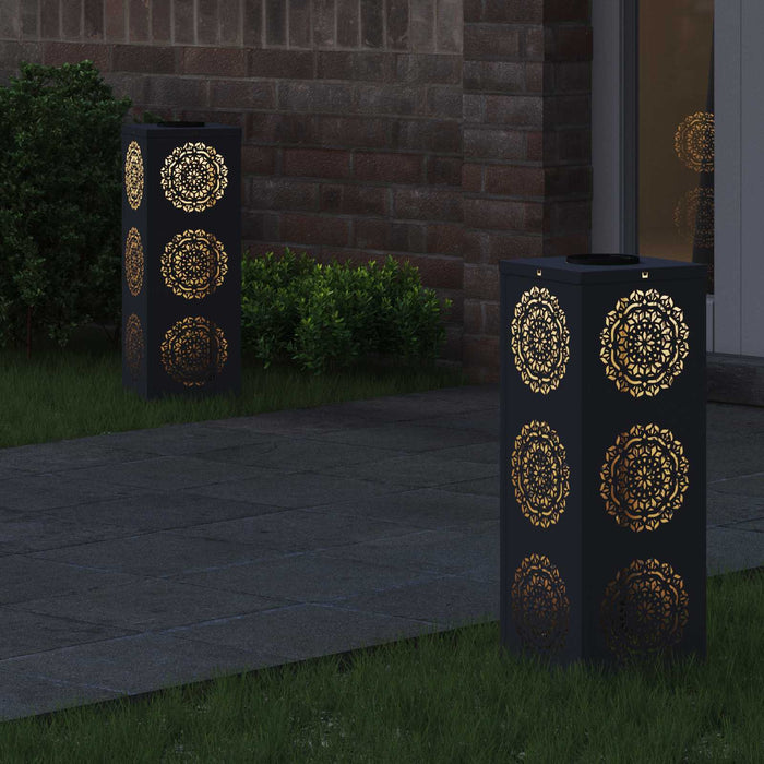 Faro LED solare per sentieri 2 pcs Antracite 879781