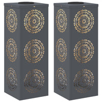 Faro LED solare per sentieri 2 pcs Antracite 879781