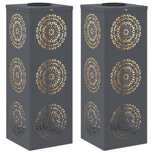 Faro LED solare per sentieri 2 pcs Antracite 879781