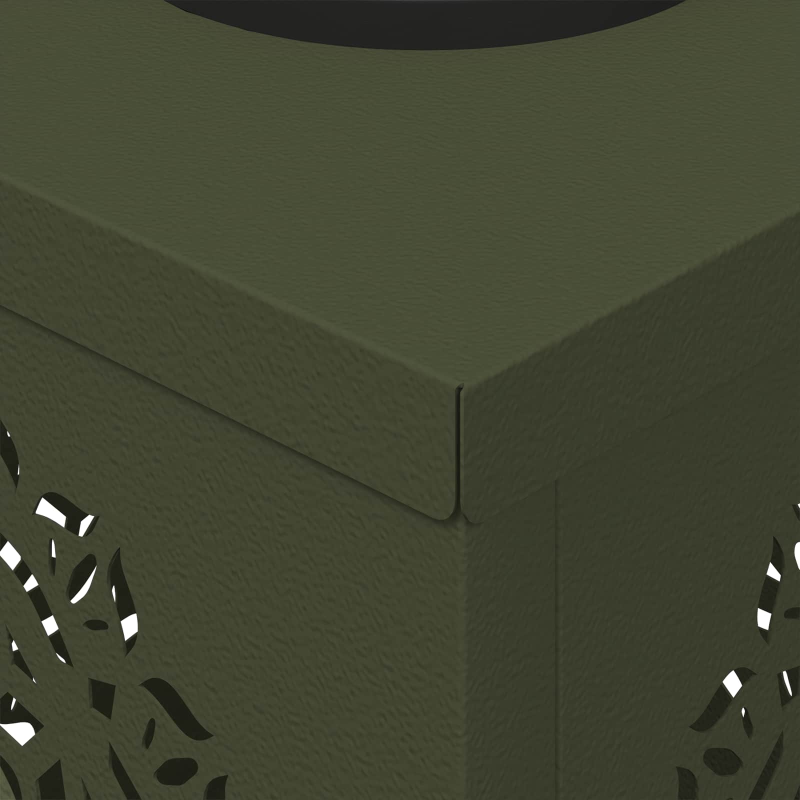 Faro LED solare per sentieri 2 pcs Verde oliva 879782