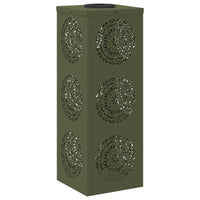 Faro LED solare per sentieri 2 pcs Verde oliva 879782