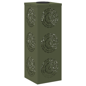 Faro LED solare per sentieri 2 pcs Verde oliva 879782