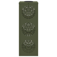 Faro LED solare per sentieri 2 pcs Verde oliva 879782