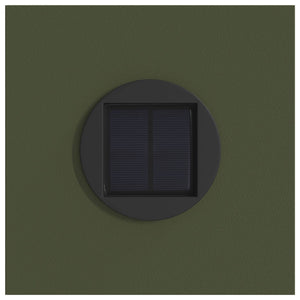 Faro LED solare per sentieri 2 pcs Verde oliva 879782