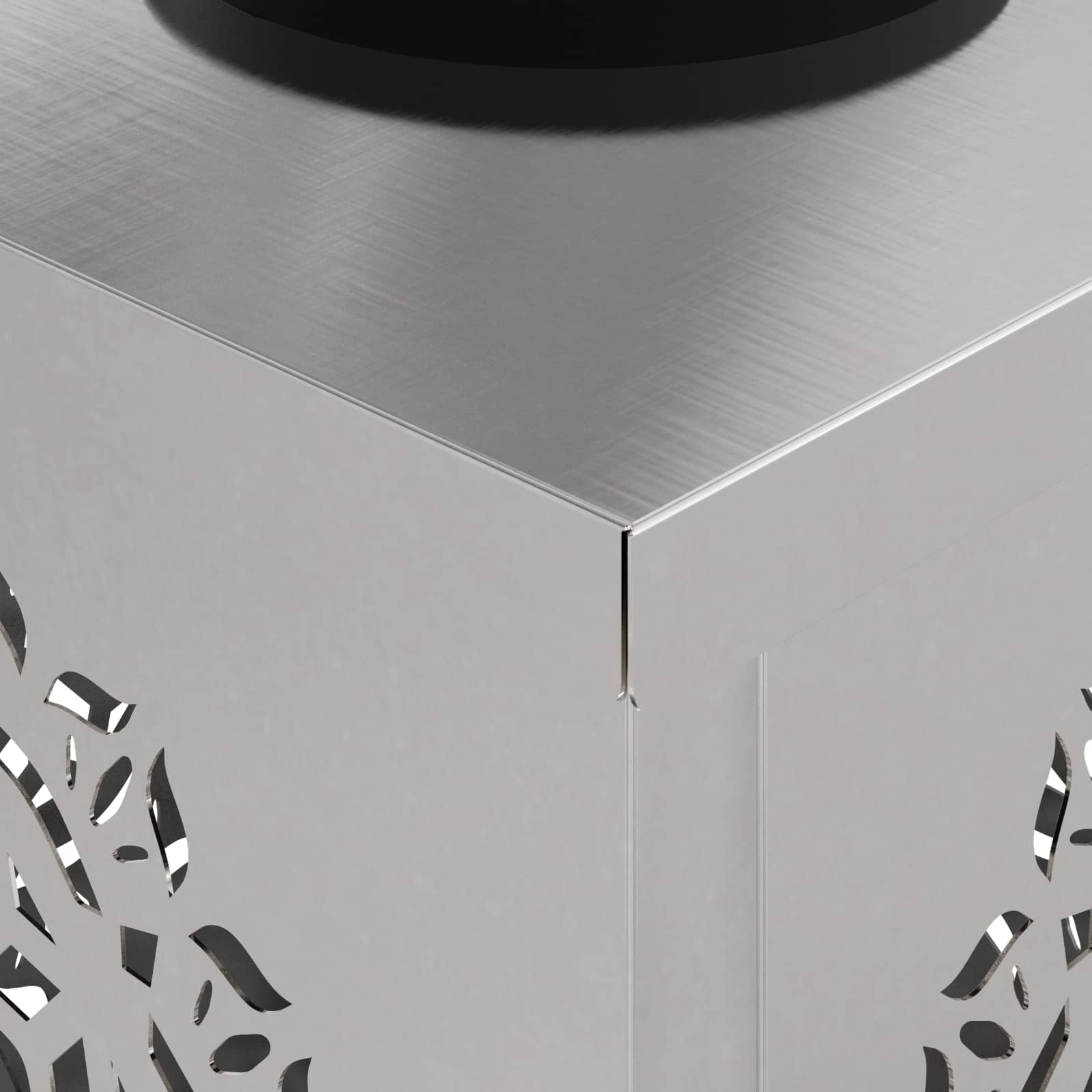 Faro LED solare per sentieri 2 pcs Acciaio inossidabile 879783