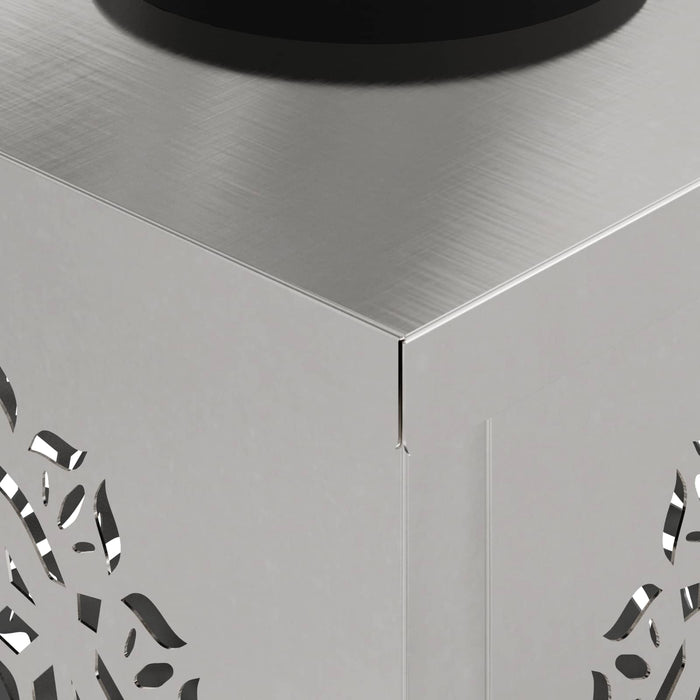 Faro LED solare per sentieri 2 pcs Acciaio inossidabile 879783