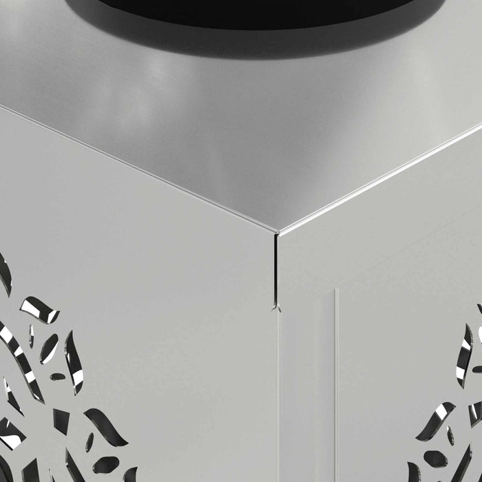 Faro LED solare per sentieri 2 pcs Zincato Zincato 879784