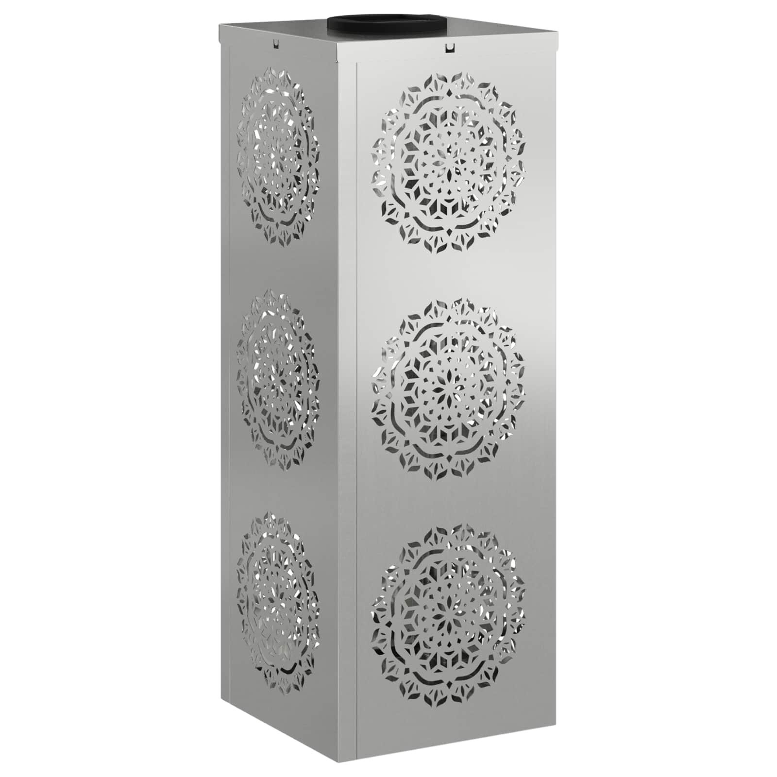 Faro LED solare per sentieri 2 pcs Zincato Zincato 879784