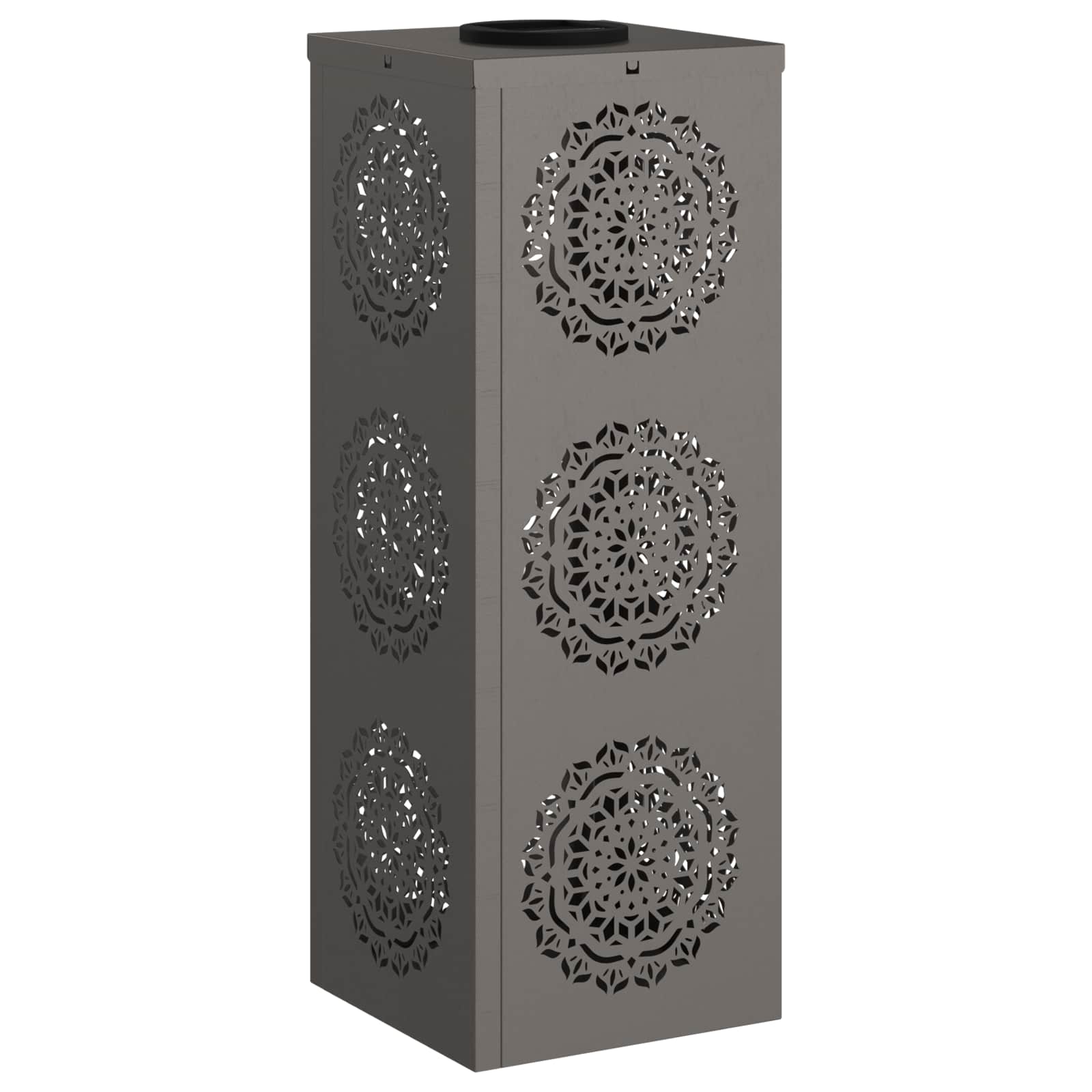 Faro LED solare per sentieri 2 pcs Acciaio Corten 879785