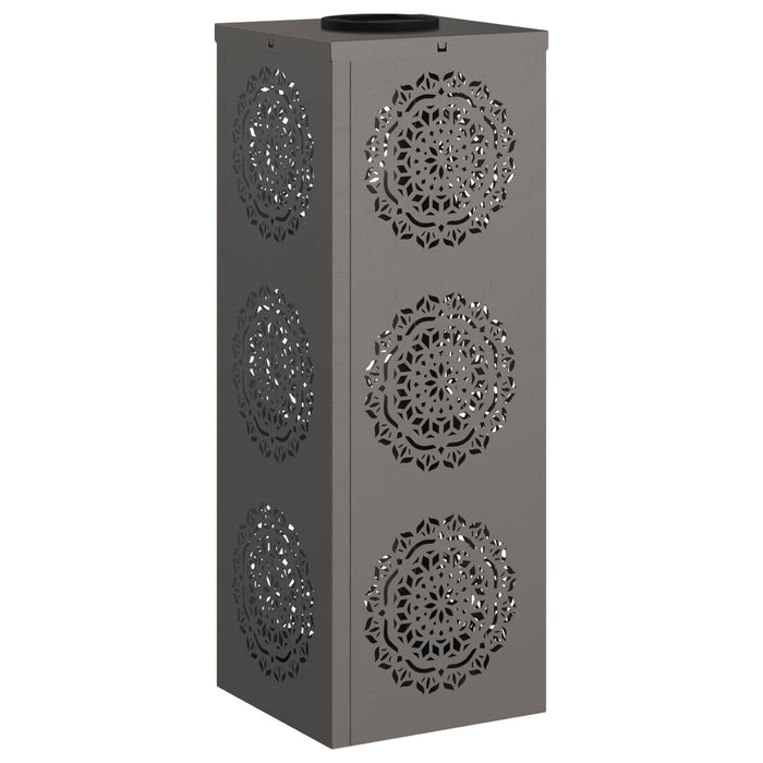 Faro LED solare per sentieri 2 pcs Acciaio Corten 879785