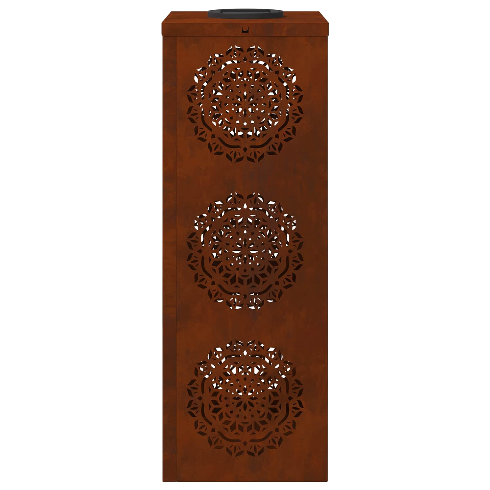 Faro LED solare per sentieri 2 pcs Acciaio Corten 879785