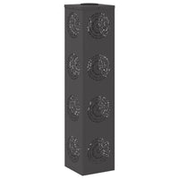 Faro LED solare per sentieri 2 pcs Nero 879786