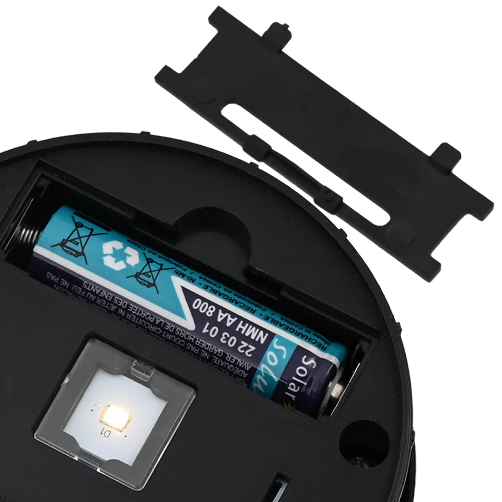 Faro LED solare per sentieri 2 pcs Bianco 879787