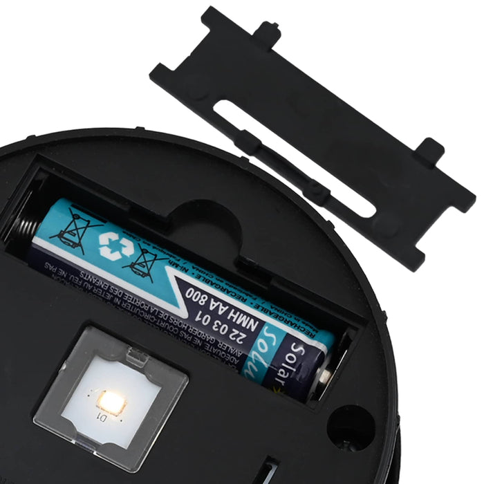 Faro LED solare per sentieri 2 pcs Antracite 879788