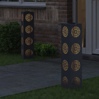 Faro LED solare per sentieri 2 pcs Antracite 879788