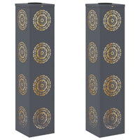 Faro LED solare per sentieri 2 pcs Antracite 879788