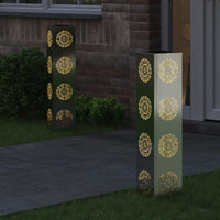 Faro LED solare per sentieri 2 pcs Zincato Zincato 879791