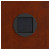 Faro LED solare per sentieri 2 pcs Acciaio Corten 879792