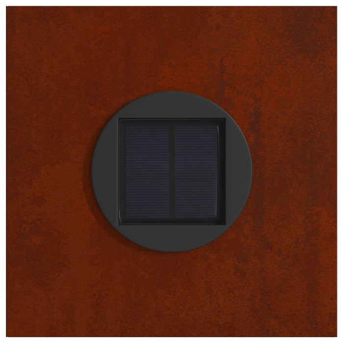 Faro LED solare per sentieri 2 pcs Acciaio Corten 879792