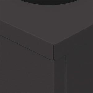 Faro LED solare per sentieri 2 pcs Nero 879793