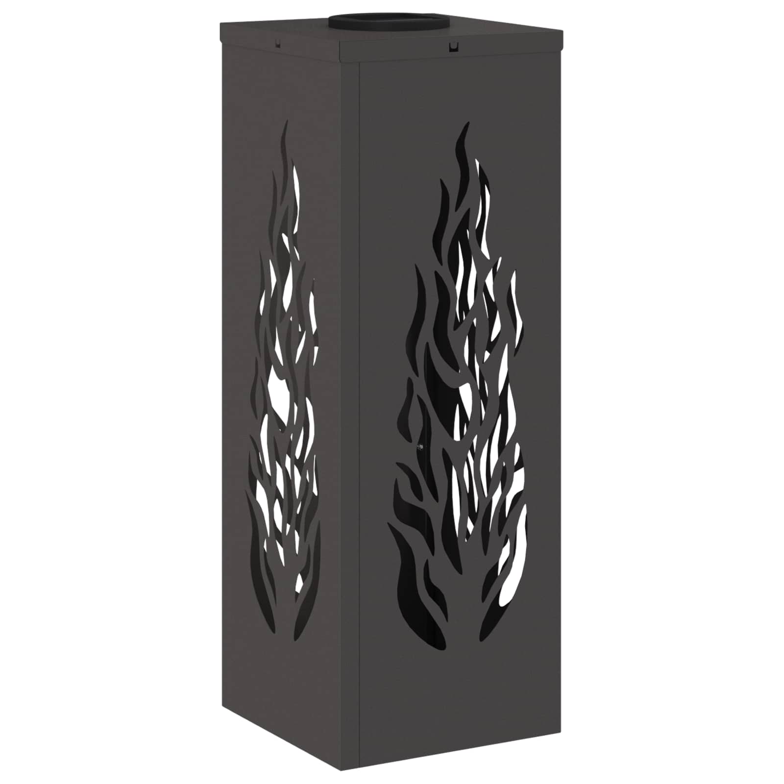 Faro LED solare per sentieri 2 pcs Nero 879793