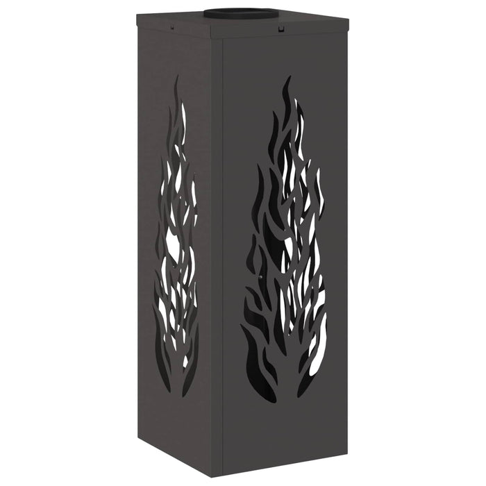 Faro LED solare per sentieri 2 pcs Nero 879793