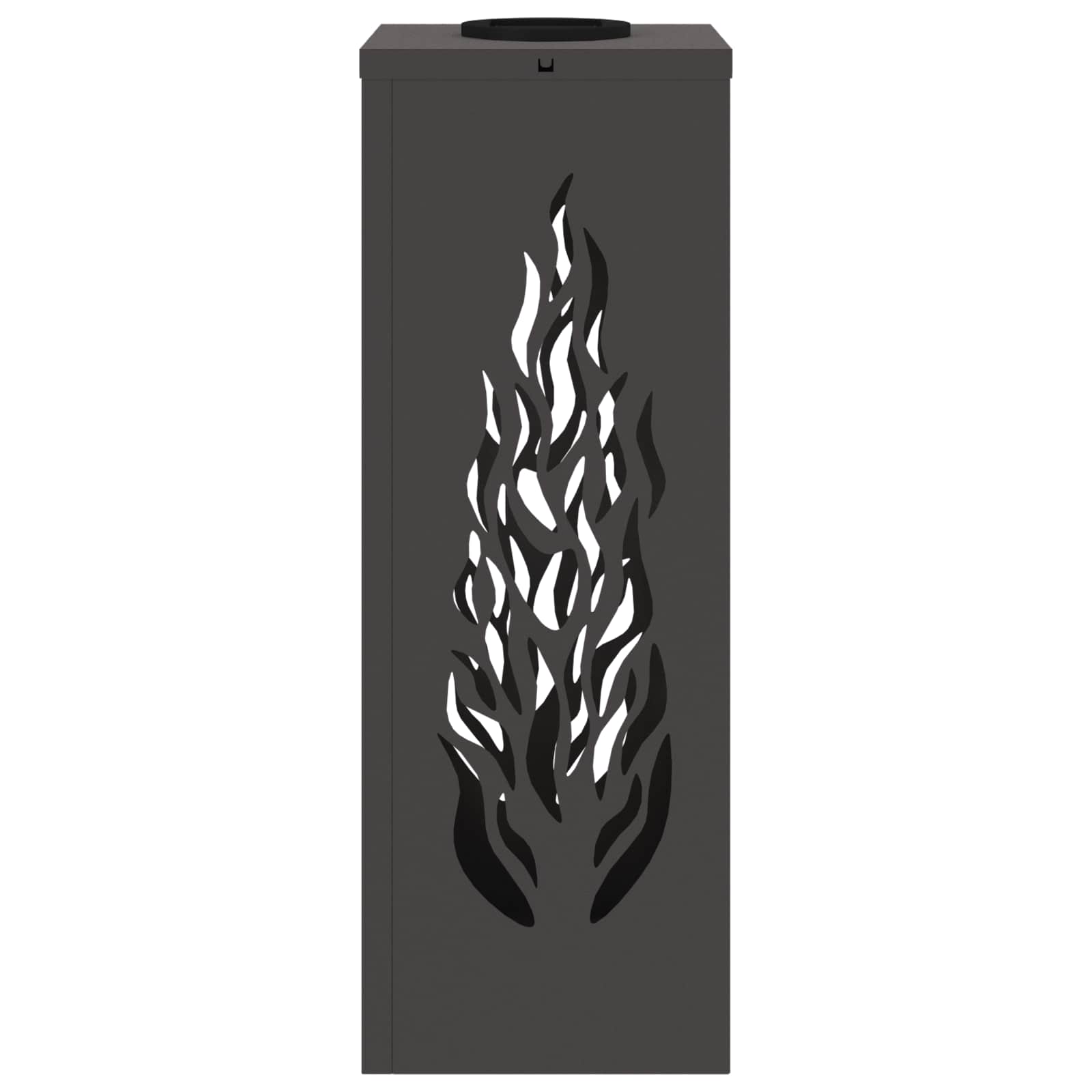 Faro LED solare per sentieri 2 pcs Nero 879793