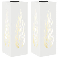 Faro LED solare per sentieri 2 pcs Bianco 879794