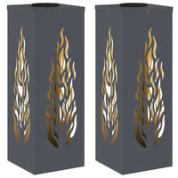 Faro LED solare per sentieri 2 pcs Antracite 879795