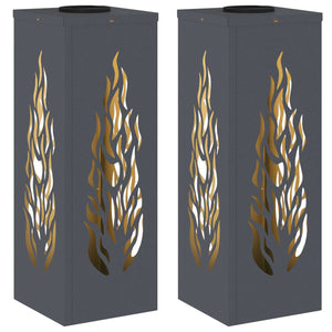 Faro LED solare per sentieri 2 pcs Antracite 879795