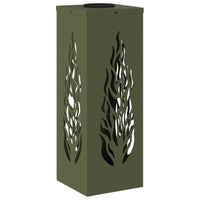 Faro LED solare per sentieri 2 pcs Verde oliva 879796