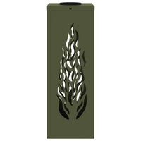 Faro LED solare per sentieri 2 pcs Verde oliva 879796