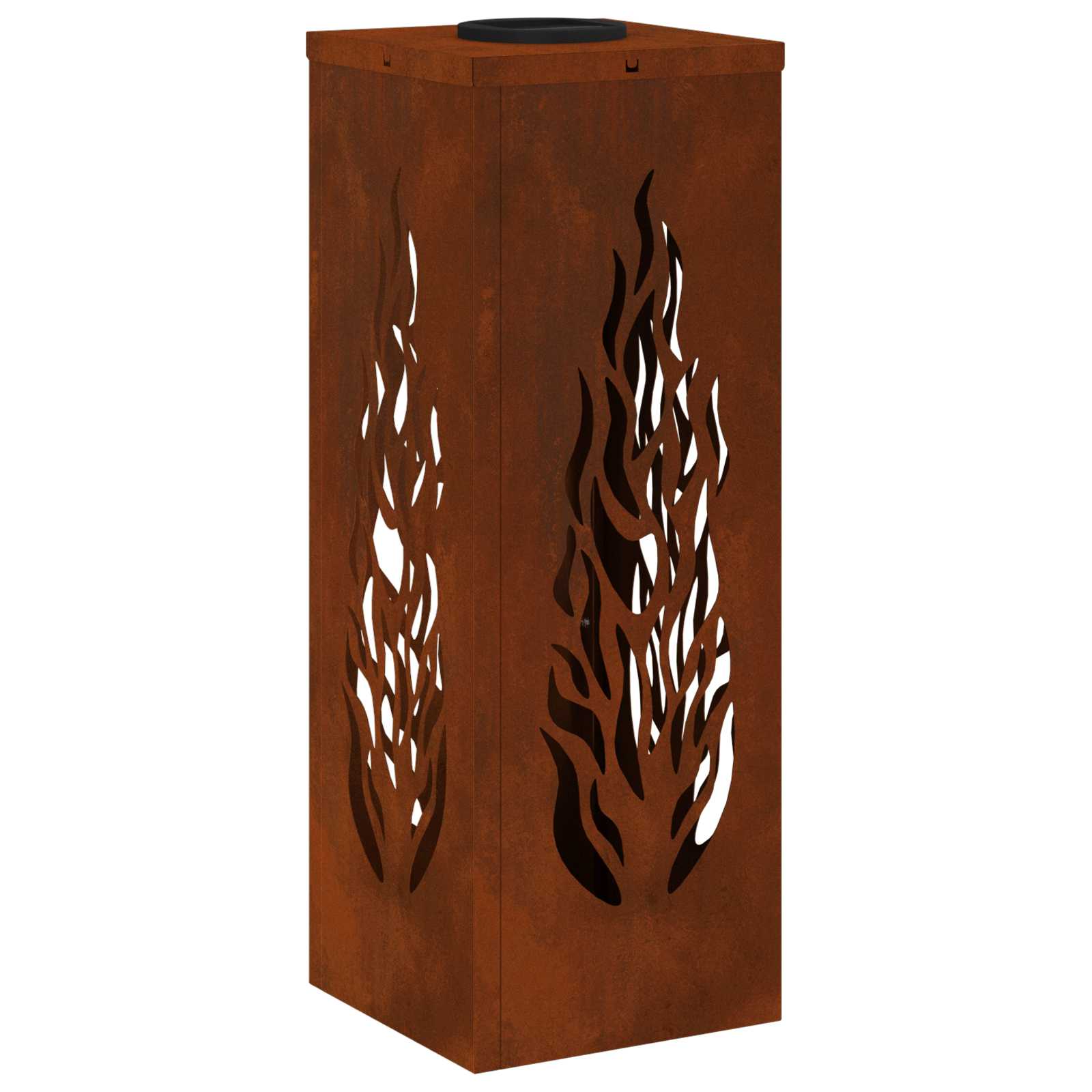 Faro LED solare per sentieri 2 pcs Acciaio Corten 879799