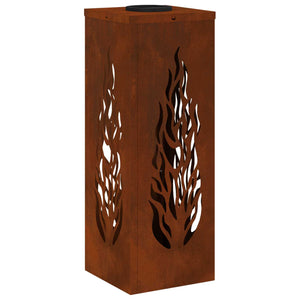 Faro LED solare per sentieri 2 pcs Acciaio Corten 879799