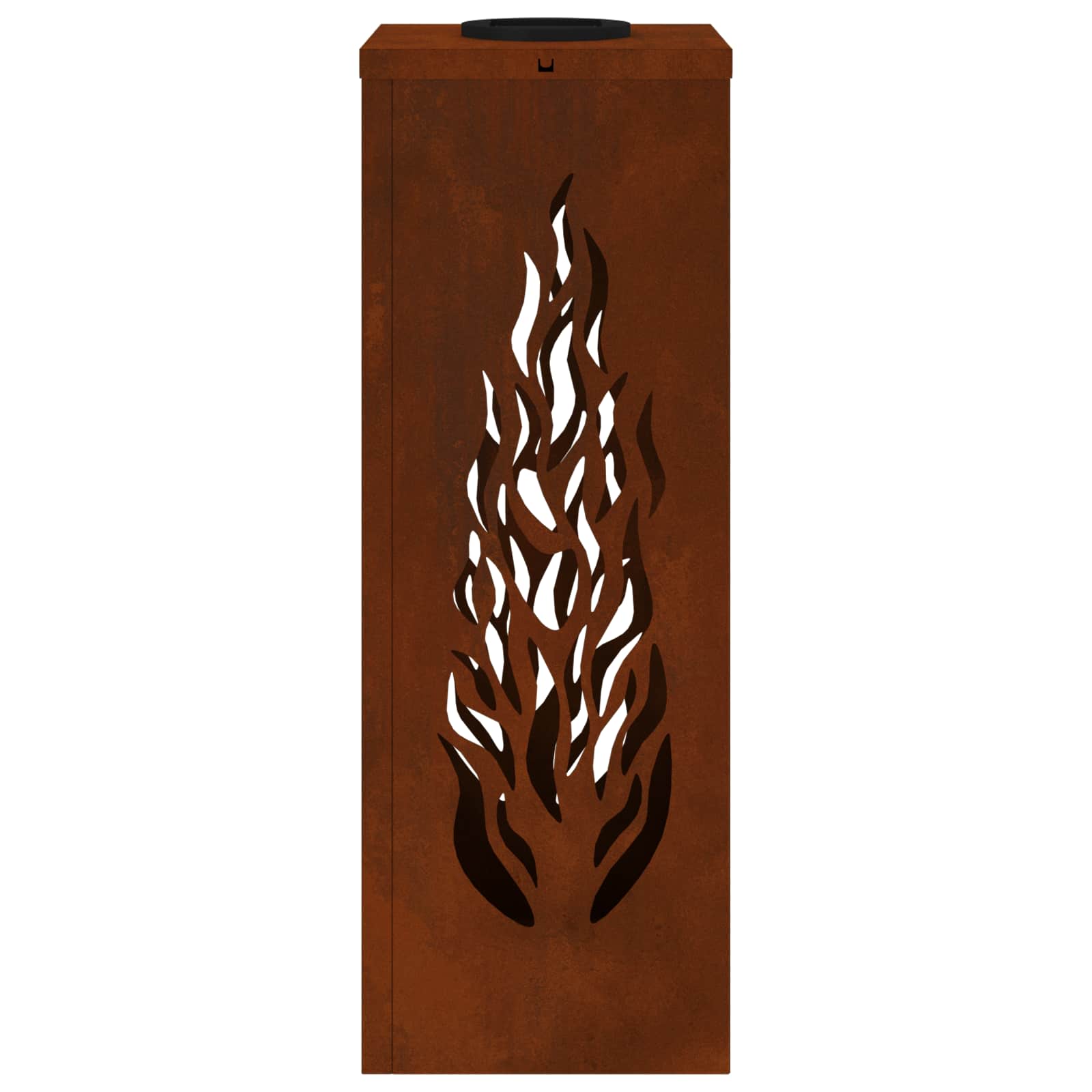 Faro LED solare per sentieri 2 pcs Acciaio Corten 879799