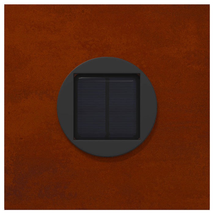 Faro LED solare per sentieri 2 pcs Acciaio Corten 879799