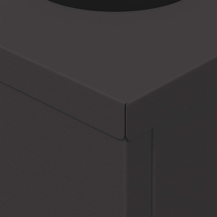 Faro LED solare per sentieri 2 pcs Nero 879800