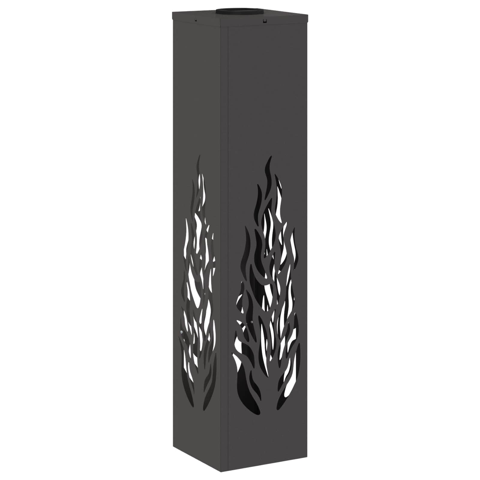 Faro LED solare per sentieri 2 pcs Nero 879800