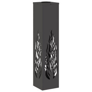 Faro LED solare per sentieri 2 pcs Nero 879800