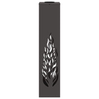 Faro LED solare per sentieri 2 pcs Nero 879800