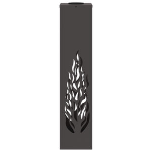 Faro LED solare per sentieri 2 pcs Nero 879800