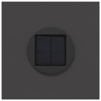 Faro LED solare per sentieri 2 pcs Nero 879800