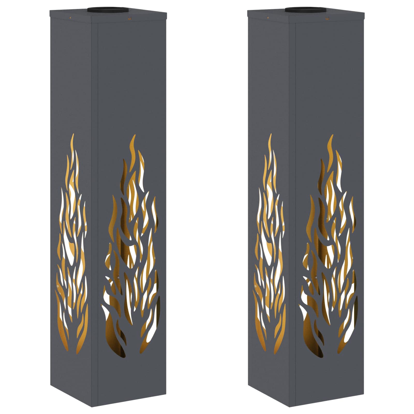 Faro LED solare per sentieri 2 pcs Antracite 879802