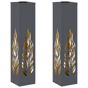 Faro LED solare per sentieri 2 pcs Antracite 879802