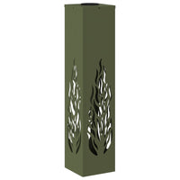 Faro LED solare per sentieri 2 pcs Verde oliva 879803