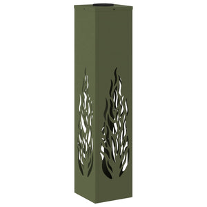 Faro LED solare per sentieri 2 pcs Verde oliva 879803