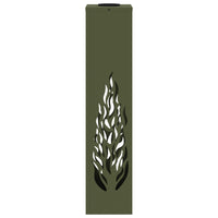 Faro LED solare per sentieri 2 pcs Verde oliva 879803